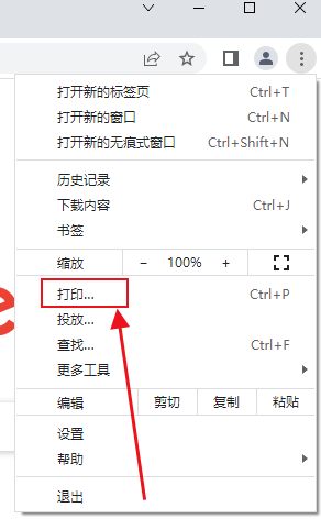 谷歌浏览器如何打印网页4