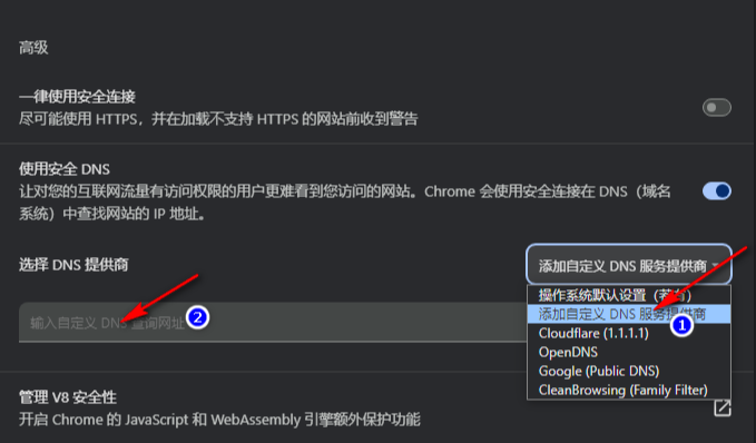谷歌浏览器怎么使用安全DNS功能6