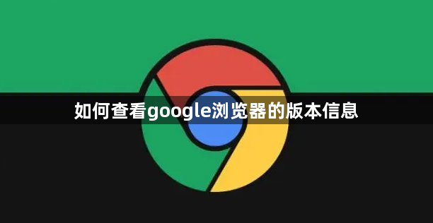 如何查看google浏览器的版本信息1