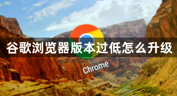 谷歌浏览器版本过低怎么升级1