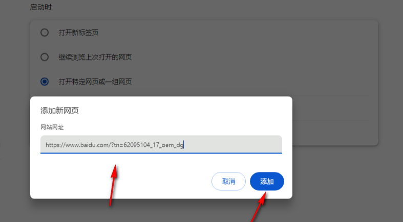 谷歌浏览器如何设置主页为特定页5