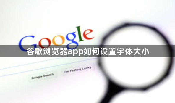 谷歌浏览器app如何设置字体大小1