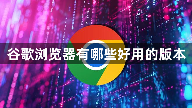 谷歌浏览器有哪些好用的版本1