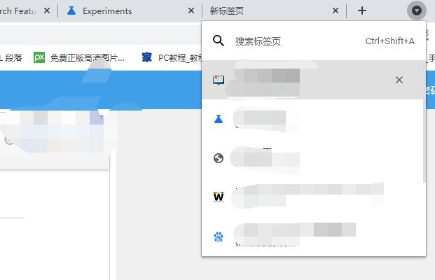 谷歌浏览器标签页搜索功能怎么启用6