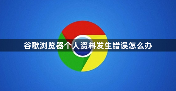 谷歌浏览器个人资料发生错误怎么办1