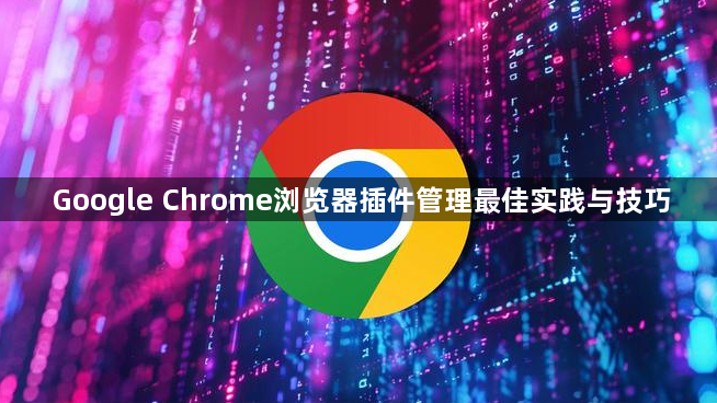 Google Chrome浏览器插件管理最佳实践与技巧1