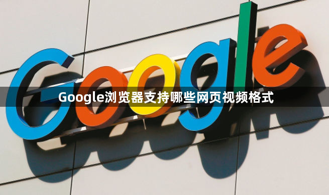 Google浏览器支持哪些网页视频格式1