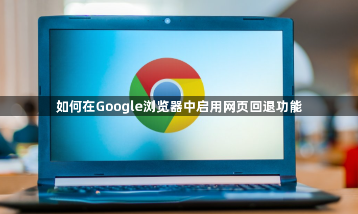 如何在Google浏览器中启用网页回退功能1