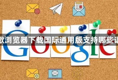 谷歌浏览器下载国际通用版支持哪些语言1