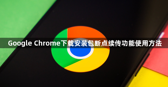 Google Chrome下载安装包断点续传功能使用方法1