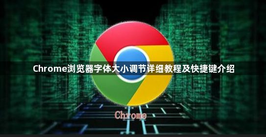 Chrome浏览器字体大小调节详细教程及快捷键介绍1