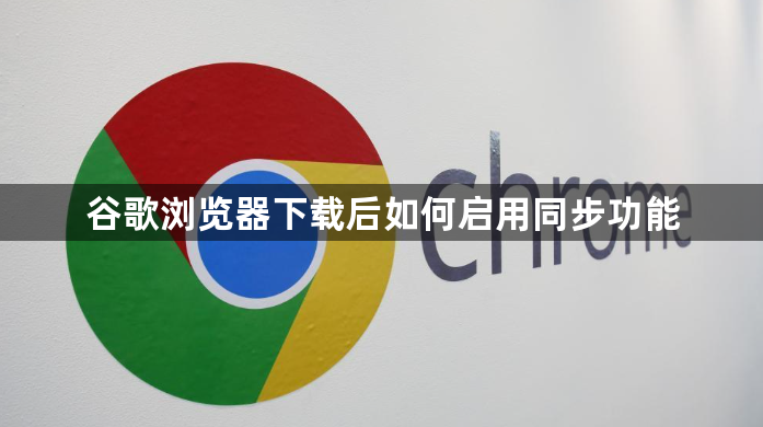 谷歌浏览器下载后如何启用同步功能1