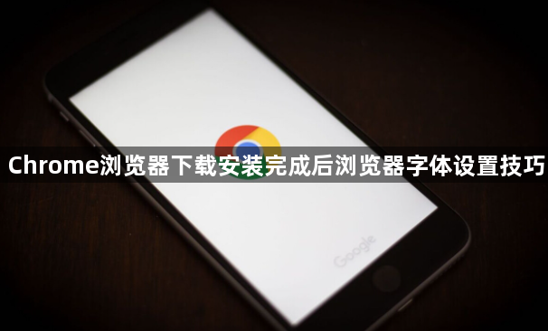 Chrome浏览器下载安装完成后浏览器字体设置技巧1