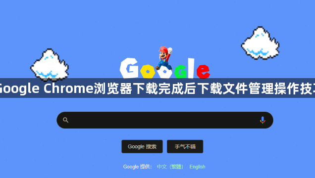 Google Chrome浏览器下载完成后下载文件管理操作技巧1