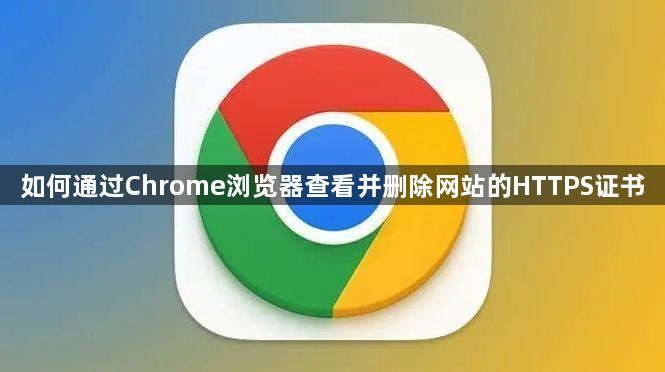 如何通过Chrome浏览器查看并删除网站的HTTPS证书1