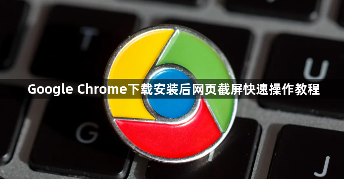Google Chrome下载安装后网页截屏快速操作教程1
