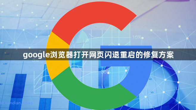 google浏览器打开网页闪退重启的修复方案1