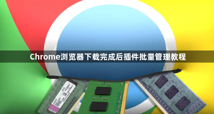 Chrome浏览器下载完成后插件批量管理教程1