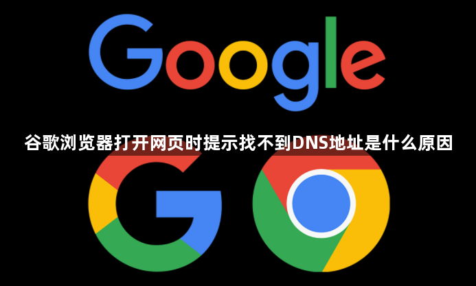 谷歌浏览器打开网页时提示找不到DNS地址是什么原因1