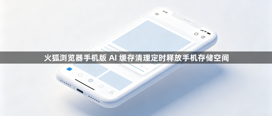 火狐浏览器手机版 AI 缓存清理定时释放手机存储空间1