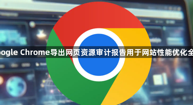 google Chrome导出网页资源审计报告用于网站性能优化全解1