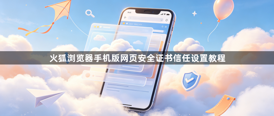 火狐浏览器手机版网页安全证书信任设置教程1