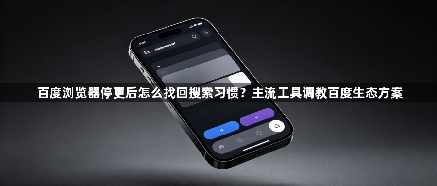 百度浏览器停更后怎么找回搜索习惯？主流工具调教百度生态方案1