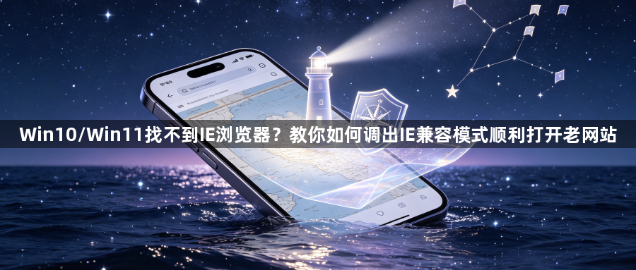 Win10/Win11找不到IE浏览器?教你如何调出IE兼容模式顺利打开老网站1