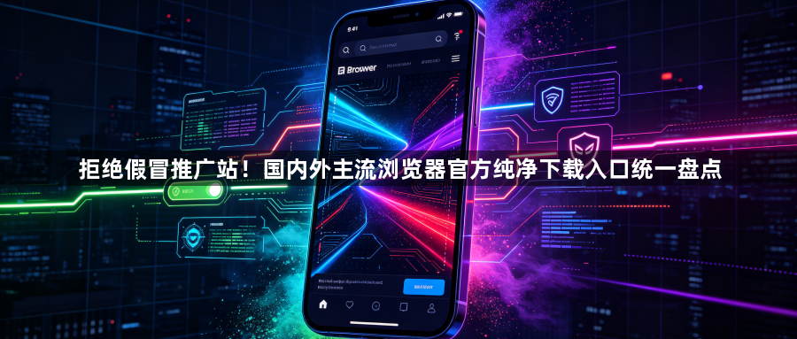 拒绝假冒推广站！国内外主流浏览器官方纯净下载入口统一盘点1