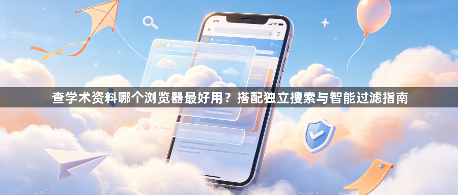 查学术资料哪个浏览器最好用?搭配独立搜索与智能过滤指南1