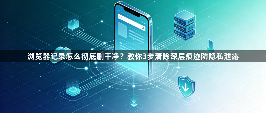 浏览器记录怎么彻底删干净?教你3步清除深层痕迹防隐私泄露1