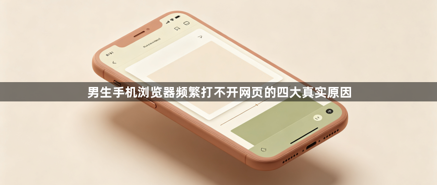 男生手机浏览器频繁打不开网页的四大真实原因1