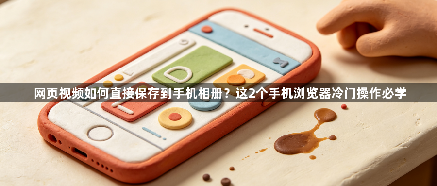 网页视频如何直接保存到手机相册？这2个手机浏览器冷门操作必学1