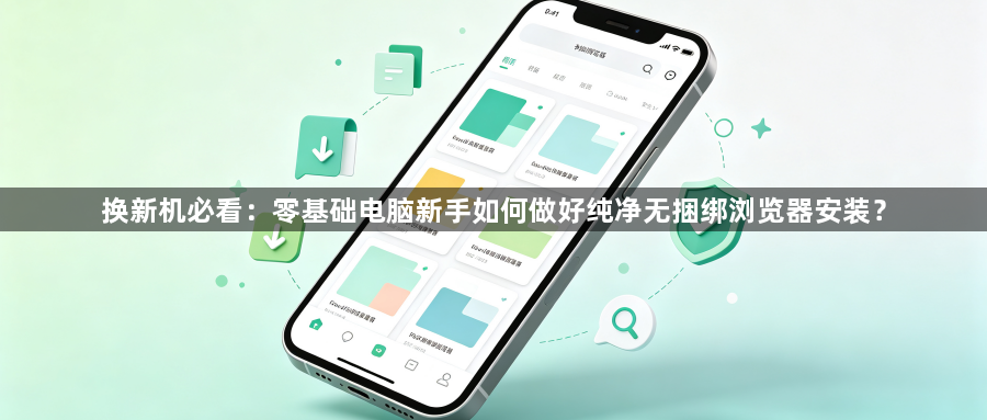 换新机必看:零基础电脑新手如何做好纯净无捆绑浏览器安装?1