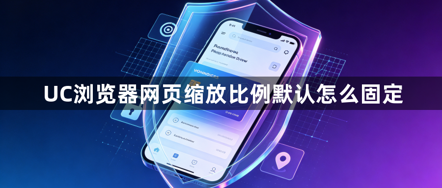 UC浏览器网页缩放比例默认怎么固定1