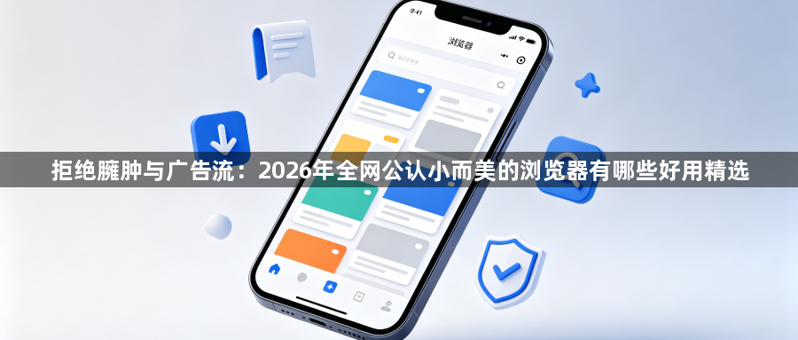 拒绝臃肿与广告流:2026年全网公认小而美的浏览器有哪些好用精选1