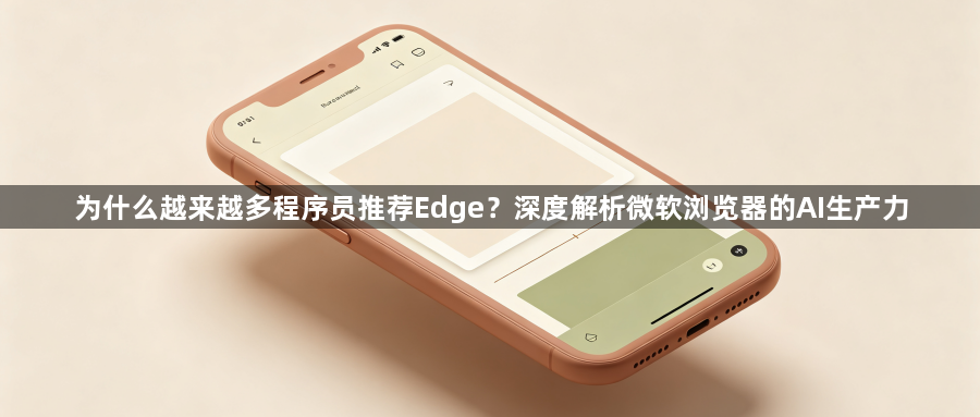 为什么越来越多程序员推荐Edge?深度解析微软浏览器的AI生产力1