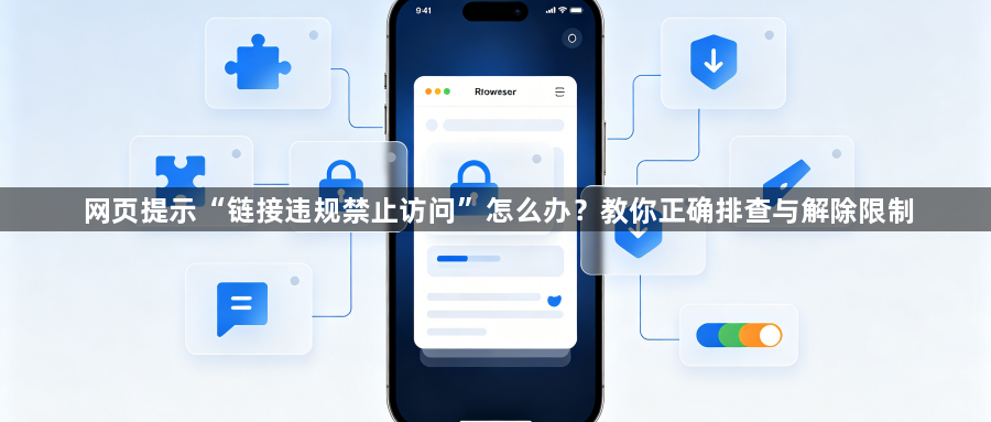 网页提示“链接违规禁止访问”怎么办?教你正确排查与解除限制1