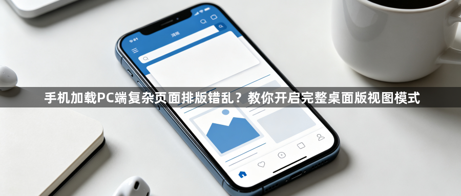 手机加载PC端复杂页面排版错乱?教你开启完整桌面版视图模式1