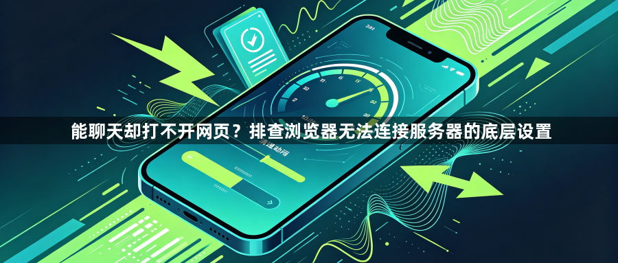能聊天却打不开网页？排查浏览器无法连接服务器的底层设置1