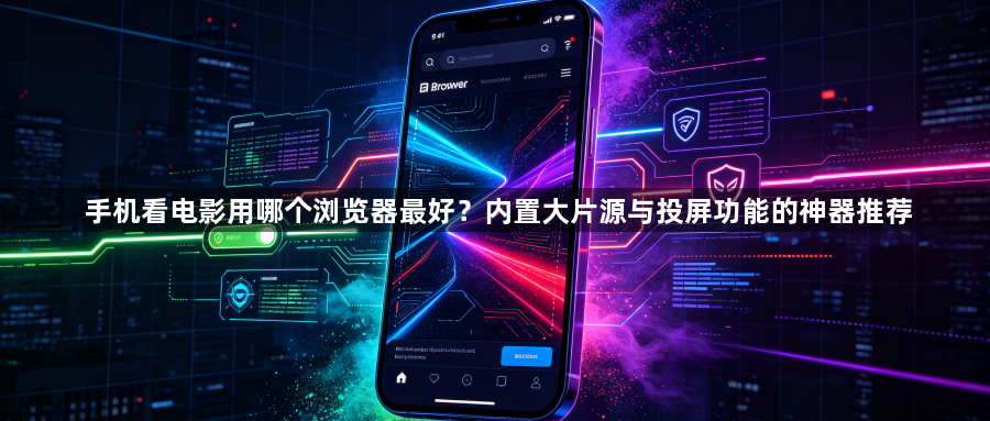 手机看电影用哪个浏览器最好?内置大片源与投屏功能的神器推荐1