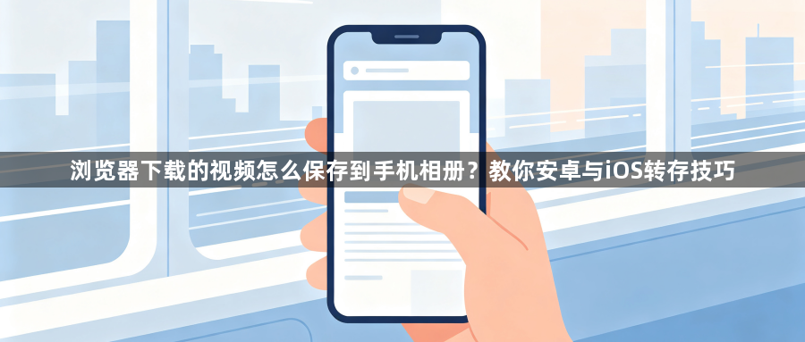 浏览器下载的视频怎么保存到手机相册？教你安卓与iOS转存技巧1