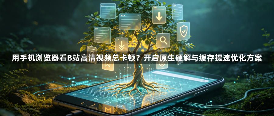 用手机浏览器看B站高清视频总卡顿？开启原生硬解与缓存提速优化方案1