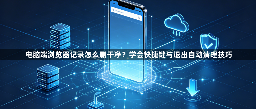 电脑端浏览器记录怎么删干净？学会快捷键与退出自动清理技巧1