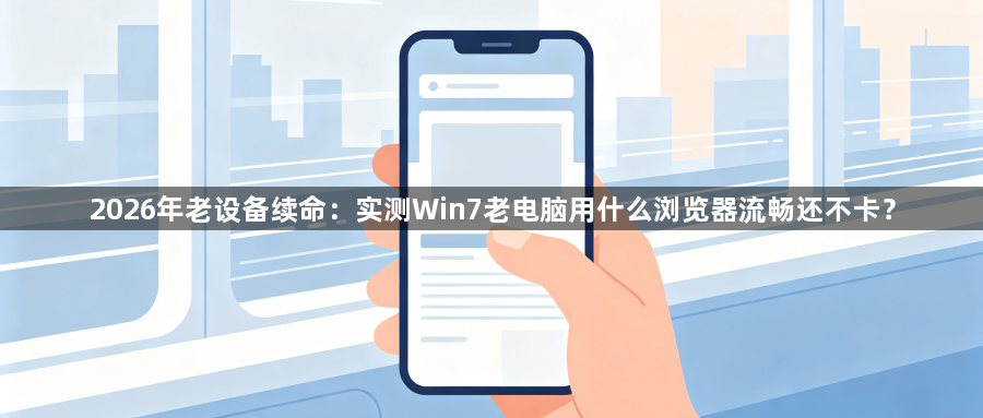2026年老设备续命:实测Win7老电脑用什么浏览器流畅还不卡?1