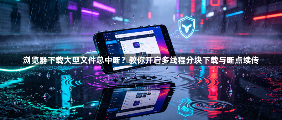 浏览器下载大型文件总中断?教你开启多线程分块下载与断点续传1