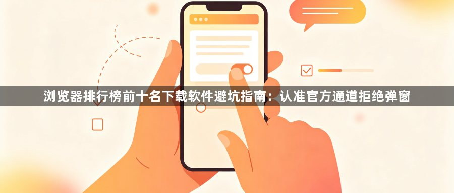 浏览器排行榜前十名下载软件避坑指南:认准官方通道拒绝弹窗1