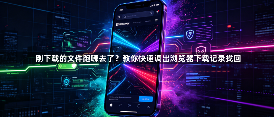 刚下载的文件跑哪去了？教你快速调出浏览器下载记录找回1